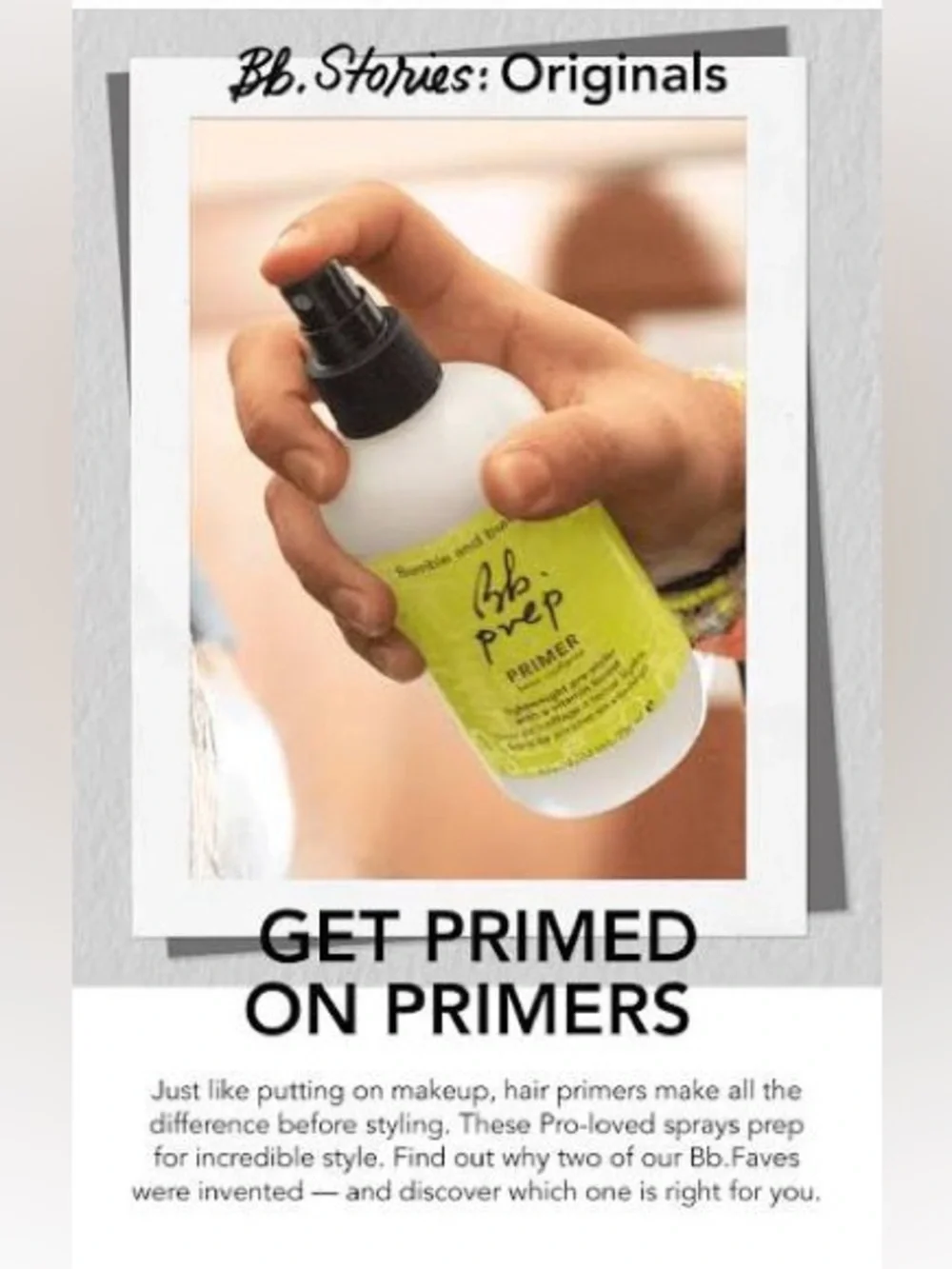 Bumble and bumble Bb. Prep Primer